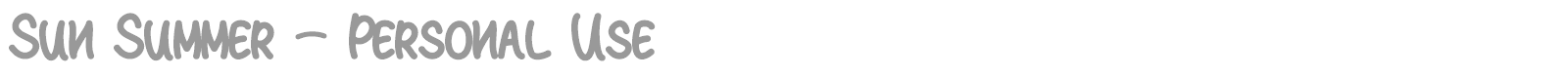 Sun Summer font preview