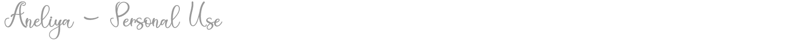 Aneliya font preview