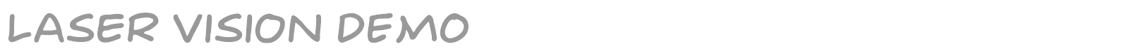 Laser Vision font preview