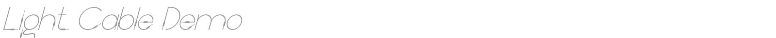 Light Cable font preview