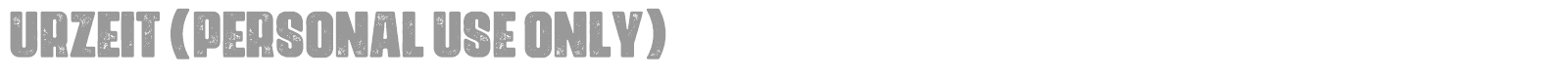 Urzeit font preview