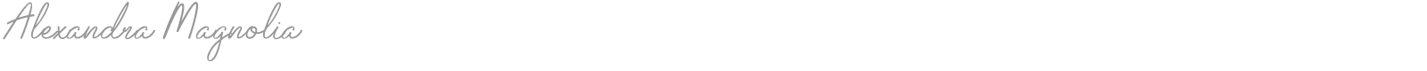 Alexandra Magnolia font preview