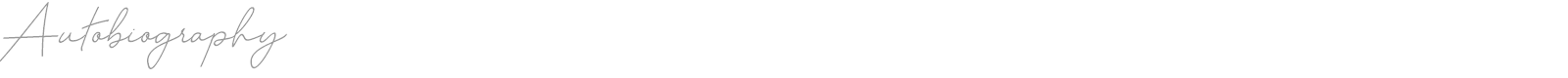 Autobiography font preview