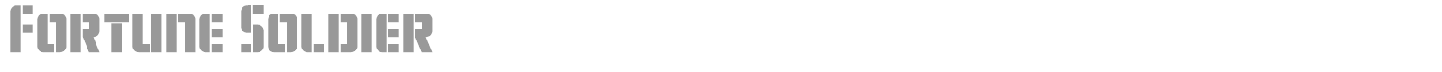 Fortune Soldier font preview
