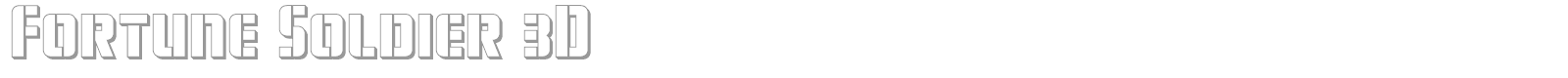 Fortune Soldier font preview