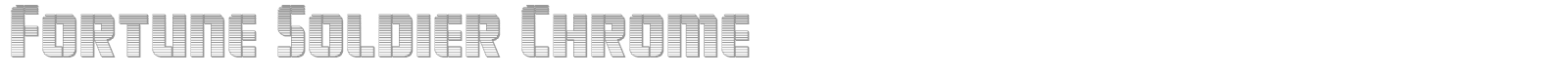 Fortune Soldier font preview