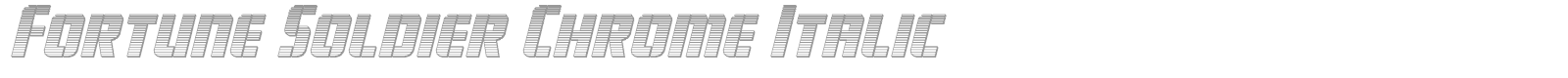 Fortune Soldier font preview