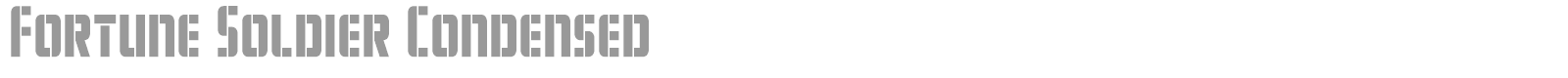Fortune Soldier font preview