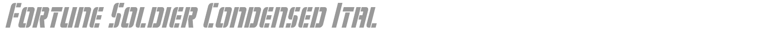 Fortune Soldier font preview