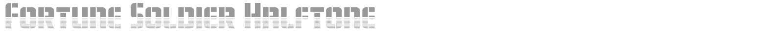 Fortune Soldier font preview