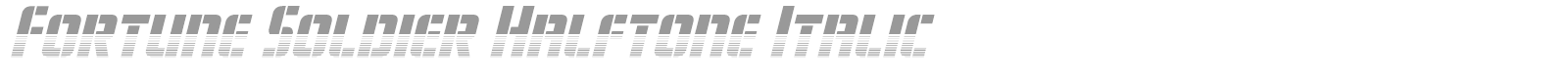 Fortune Soldier font preview