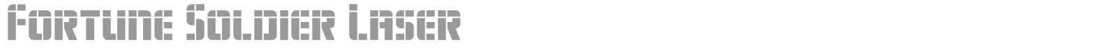 Fortune Soldier font preview