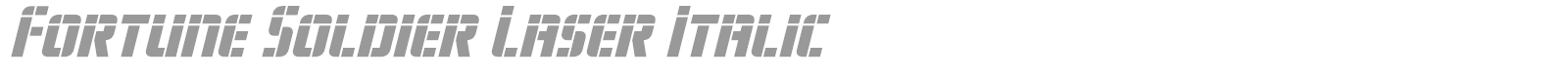 Fortune Soldier font preview