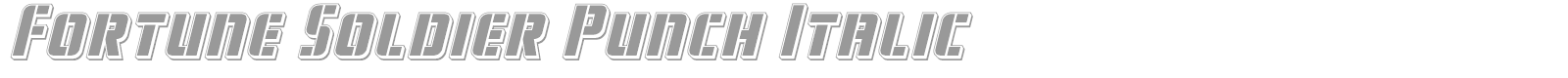 Fortune Soldier font preview