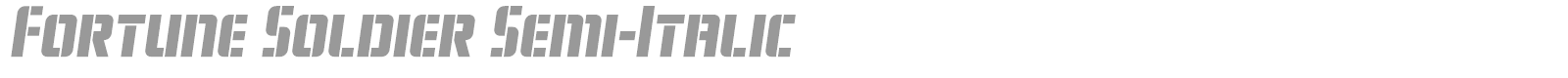 Fortune Soldier font preview