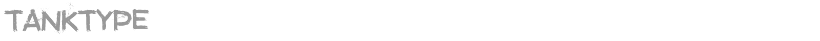 Tanktype font preview
