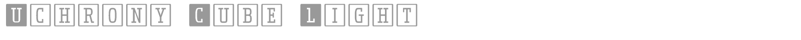 Uchrony Cube font preview