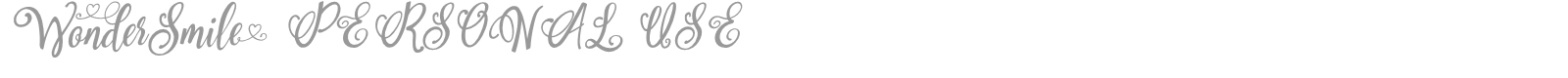 Wonder Smile font preview