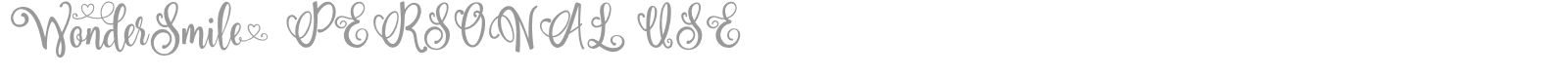 Wonder Smile font preview