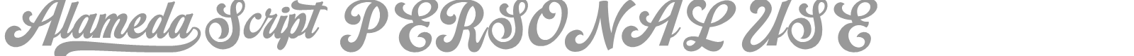 Alameda Script font preview