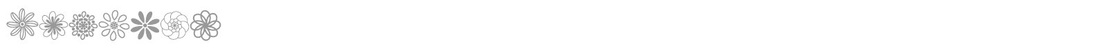 Flowery font preview