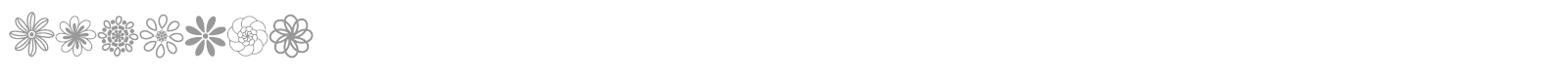 Flowery font preview