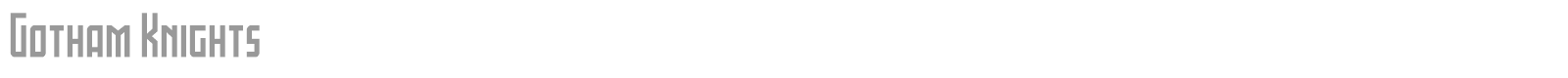 Gotham Knights font preview