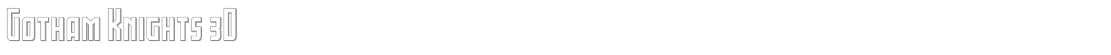 Gotham Knights font preview