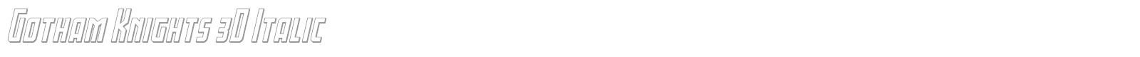 Gotham Knights font preview
