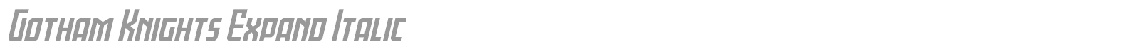 Gotham Knights font preview