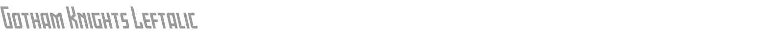 Gotham Knights font preview