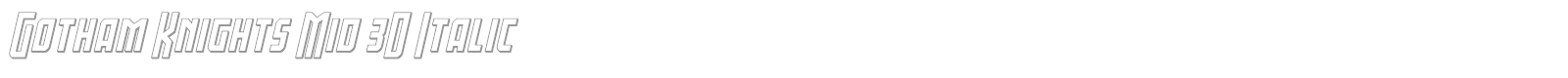 Gotham Knights font preview