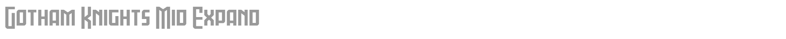 Gotham Knights font preview
