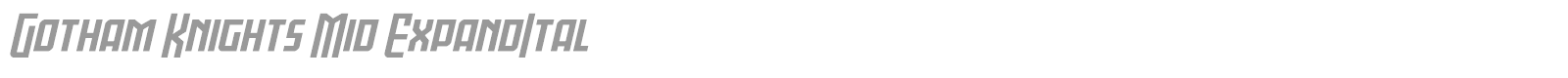 Gotham Knights font preview
