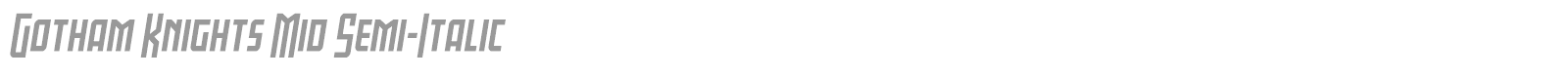 Gotham Knights font preview