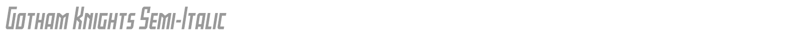 Gotham Knights font preview