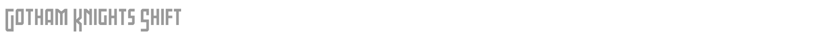 Gotham Knights font preview