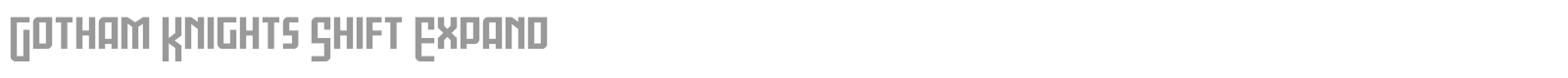 Gotham Knights font preview