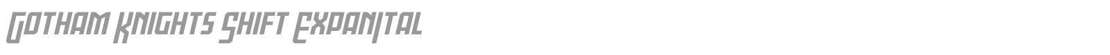 Gotham Knights font preview