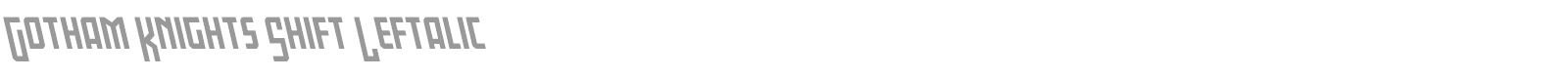 Gotham Knights font preview