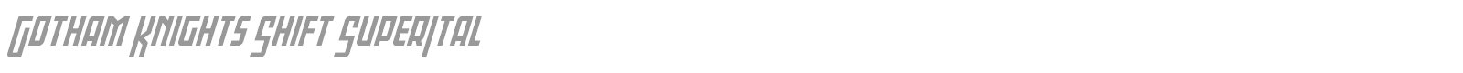 Gotham Knights font preview