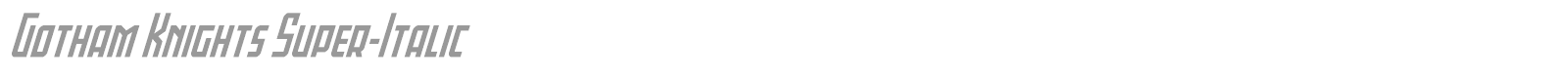 Gotham Knights font preview