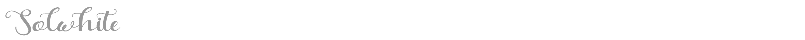 Solwhite font preview