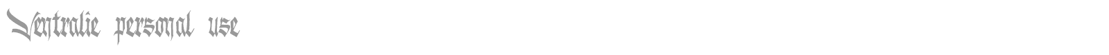 Ventralie font preview