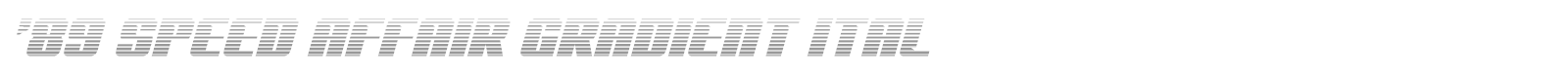 '89 Speed Affair font preview