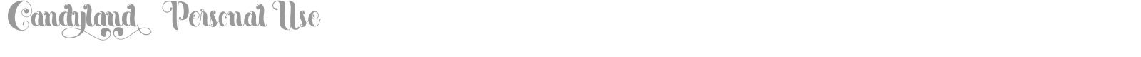 Candyland font preview