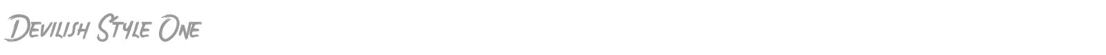 Devilish Style One font preview