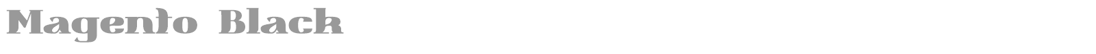 Magento Black font preview