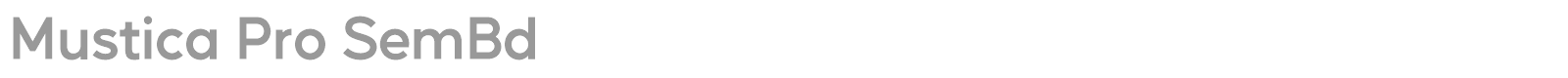 Mustica Pro font preview
