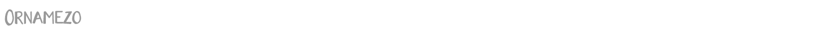 Ornamezo font preview